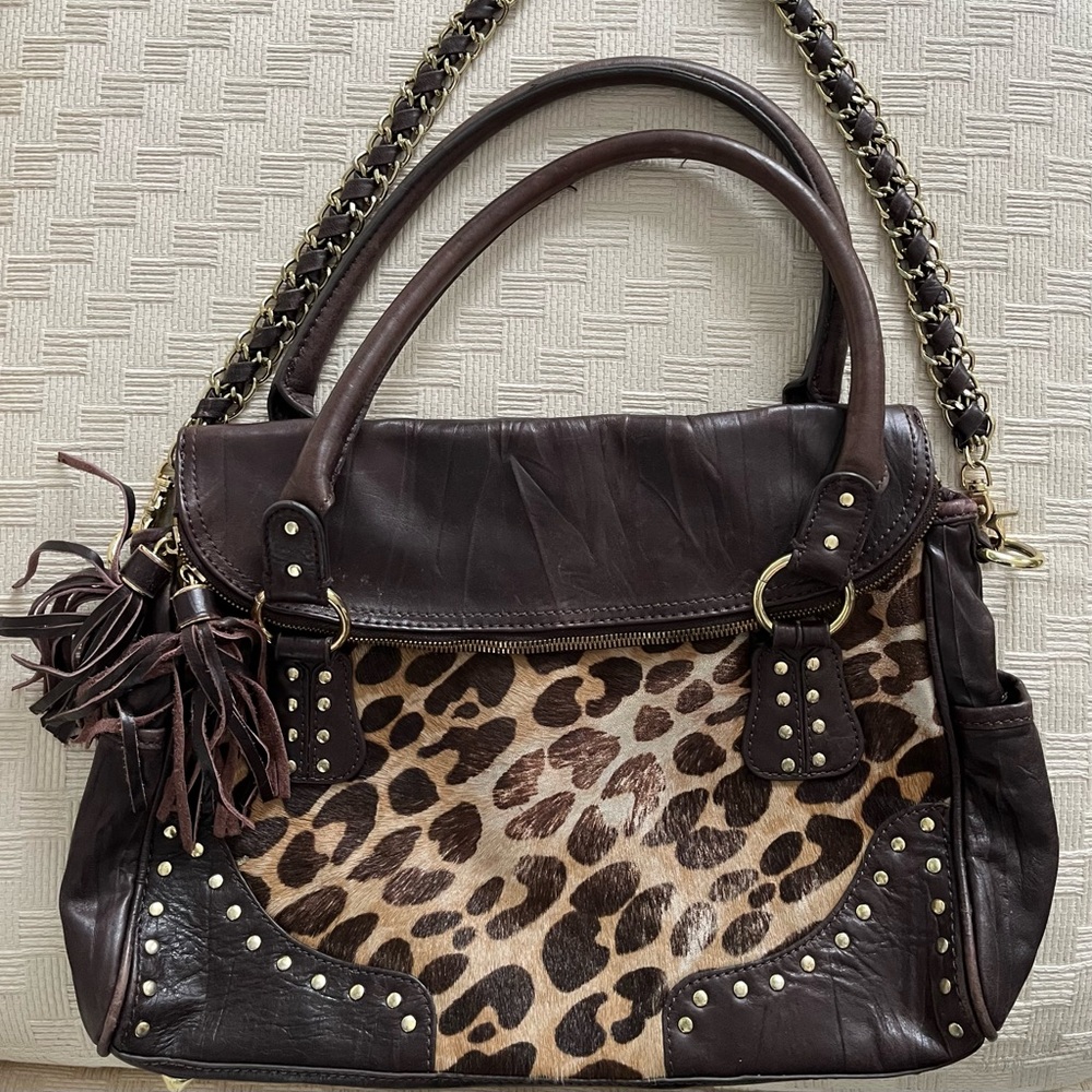 HYPE women’s brown leather handbag